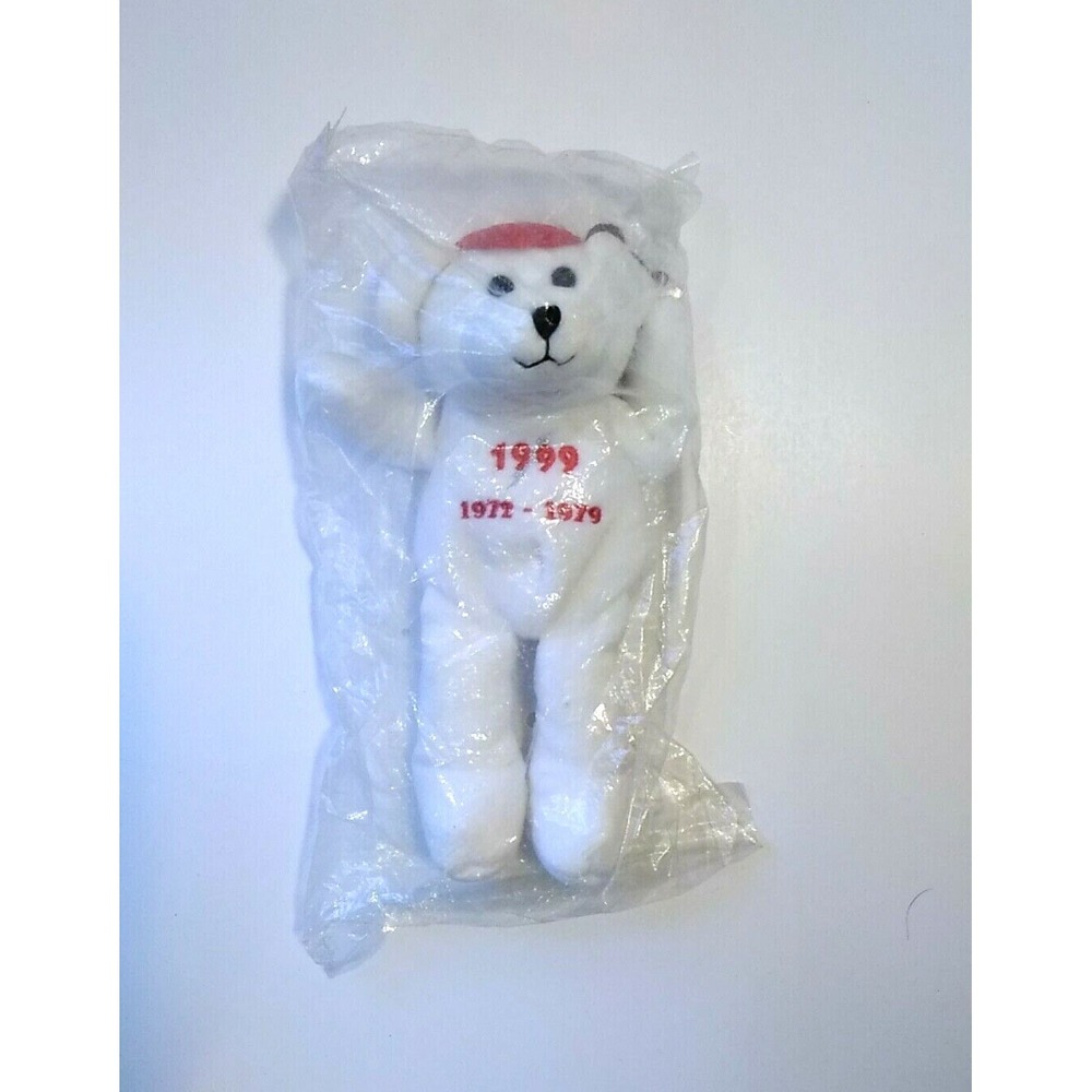 Nolan Ryan Express to Cooperstown 32287 of 36000 White Teddy Bear Plush Bean Bag